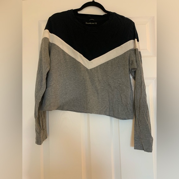 Abercrombie Colorblock Long Sleeve Top - Picture 1 of 1
